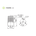 LTE-1161 23W rotary warning light dc12v/24v ac110v/220v